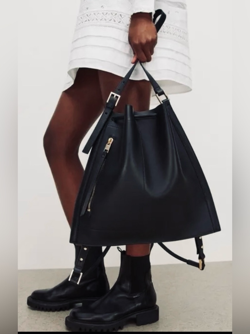 Allsaints Alpha Convertible Leather Backpack